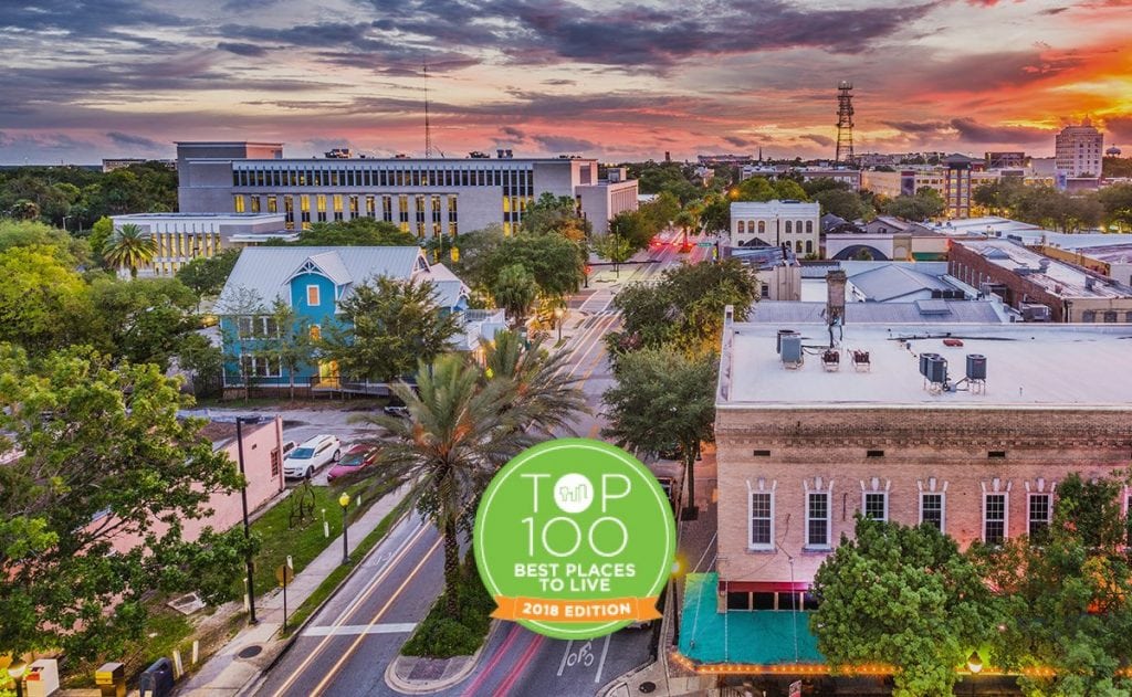 Gainesville Named Top Place to Live