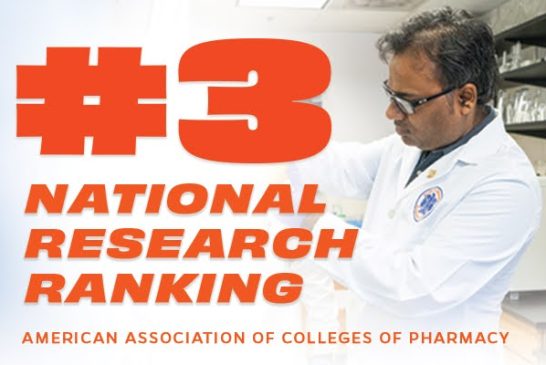 UF College of Pharmacy ranks No. 3 in new AACP research rankings