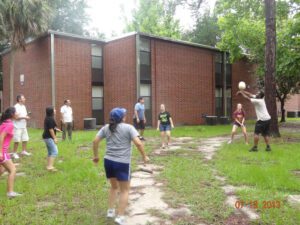 we play different games like board games, cricket or volleyball